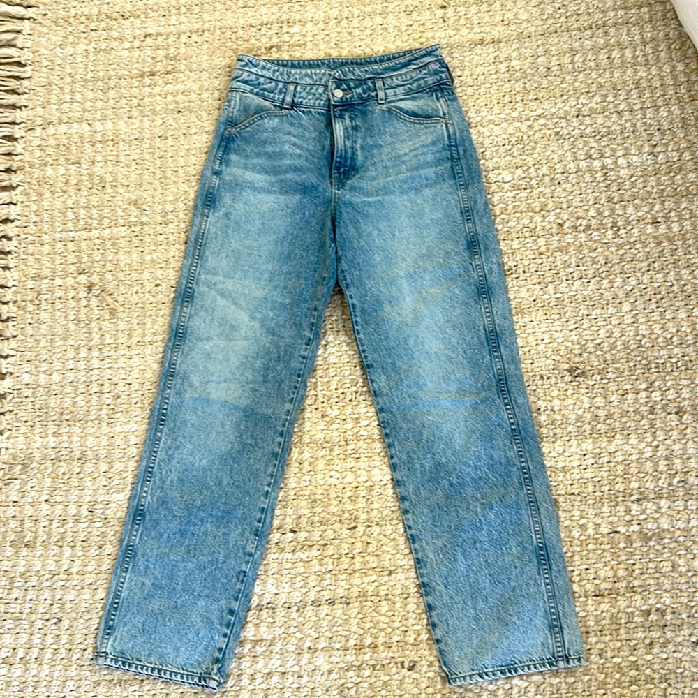 Veronica Beard Blake Classic Straight High Rise Jeans